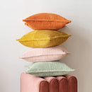 GobekUsa Corduroy & Boho Striped Pillow Covers - Broadside Decorative Throw Pillow Case