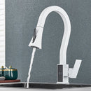 GobekUsa Black Brass Kitchen Faucet with Digital Temperature Display & Dual Water Sprayer