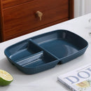 GobekUsa Divided Dish Diet Plate with 3 Compartments, Microwave Safe Dinnerware for Adults