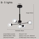 GobekUsa Glass Ball Pendant Chandelier for Living Room Bedroom Dining Room