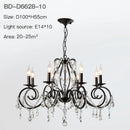 GobekUsa Crystal Candle Chandelier for Bedroom and Living Room Lighting