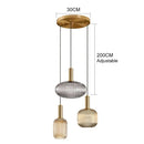GobekUsa Colorful Glass Pendant Lights Living Room Bedside Lamp LED Hanging Lighting
