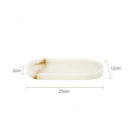 GobekUsa Calacatta Marble Vanity Tray for Perfume Candles Jewelry Luxury Home Decor