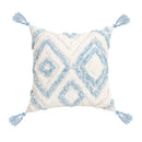 GobekUsa Blue Geometric Tufted Long Waist Pillowcase Set, 30x100cm