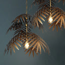 GobekUsa Boho Coconut Leaf Chandelier: Coastal Tree Light for Loft, Restaurant, Island