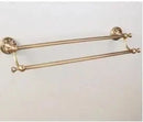 GobekUsa Carved Antique Bronze Brass Bathroom Accessories Set with Solid Bath Hardware