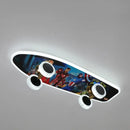 GobekUsa Cartoon Skateboard Ceiling Light for Children's Room