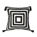 GobekUsa Boho Loop Pillowcase - Grey Beige Tufted Cushion Cover for Home Decoration