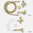 GobekUsa Brass Bidet Spray Kit with Portable Valve for Bathroom Anus Shower
