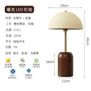 GobekUsa French Medieval Solid Wood LED Table Lamp for Bedroom, Living Room