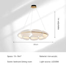 GobekUsa Circular Petal LED Chandelier for Home Decor - Nordic Luxury Lighting Fixtures