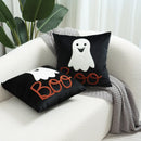 GobekUsa Halloween Ghost Patchwork Pillow Cover - Decorative Embroidered Cushion Cover