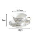 GobekUsa Lace Floral Ceramic Cup&saucer Set for Elegant Dining and Tea Time