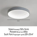 GobekUsa LED Ceiling Lights: White Grey Modern Design, Dimmable for Living Room Bedroom Dining