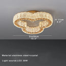 GobekUsa Crystal Ceiling Lamp: Luxury Postmodern Design for Living Room & Bedroom