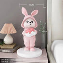 GobekUsa Cute Rabbit Desk Figurines, Cartoon Home Decor, Nordic Arts, Crafts Supplies