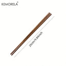 GobekUsa 5PCS Natural Wooden Chopsticks - Japanese Hotel Restaurant Special Chopsticks For Ramen Rice