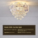 GobekUsa Crystal Chandelier: French Cream Style Light Luxury for Living Room and Master Bedroom