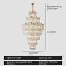 GobekUsa Elegant Crystal Chandelier for Duplex Living Room, Hotel Lobby - Luxury Atmosphere