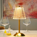 GobekUsa Crystal Diamond Touch Sensor Cordless Table Lamp