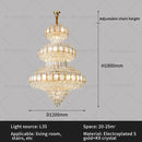 GobekUsa Elegant Crystal Chandelier for Luxe Living Spaces
