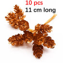 GobekUsa Gold Hybrid Flower Cherry Stamen Berries Bundle for DIY Decor