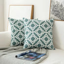 GobekUsa Embroidered Geometric Floral Cushion Cover 45x45cm