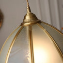 GobekUsa Antique Glass LED Pendant Lamp, Adjustable Loft Kitchen Light Fixture