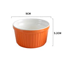 GobekUsa Ceramic Baking Bowl 3.5 Inch High Temp Resistant Dessert Pudding Bowl