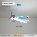 GobekUsa Kids Airplane Pendant Lights Wood Metal Sconces Nursery School LED