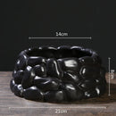 GobekUsa Chinese Style Ceramic Flowerpot Vase Bonsai Floral Decor Jianshan Tool Home Arrangement