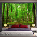 GobekUsa Forest View Tapestry: Psychedelic Mandala Wall Decor & Beach Towel