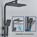 GobekUsa Black 4-Way Digital Shower System with Rainfall Head and Bidet