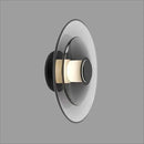 GobekUsa Amber Glass Disc Wall Lamp LED Modern Minimalist Sconce Lighting