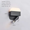GobekUsa LED Wall Lamp USB Charging Bedroom Hotel Bedside Reading Sconce Switch