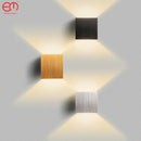 GobekUsa LED Up Down Wall Lamps: Gold & Silver Aluminium Wall Light for Bedroom, Living Room, Corridor