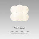 GobekUsa Glass Ball Milky White Chandelier for Home Decor Fixture