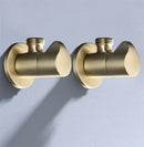 GobekUsa Brushed Gold Corner Valve Water Control for Bathroom Taps