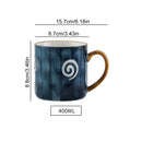 GobekUsa Japanese Style Ceramic Mug with Spoon and Lid