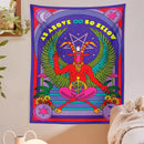 GobekUsa Baphomet Tarot Witchcraft Tapestry Wall Hanging Occult Home Decor