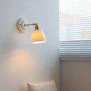 GobekUsa Ceramic Wall Sconce Light Copper Arm Nordic Minimalism Bedroom Bathroom Mirror