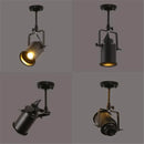 GobekUsa Black Wrought Iron Spotlight Accent Lamp - Adjustable Flush Mount Lighting