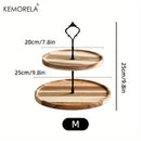 GobekUsa Double-Layer/Three-Layer Dried Fruit Tray - Elegant Serving Dish for Desserts and Snacks