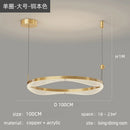 GobekUsa LED Ring Pendant Chandelier for Living Room Bedroom and Dining Room