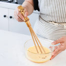 GobekUsa Bamboo Handmade Mini Small Flour Mixer Blender Egg Beater Whisk
