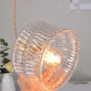 GobekUsa LED Brass Pendant Lamp Modern Clear Glass Dining Light