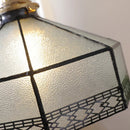 GobekUsa Gray Glass LED Pendant Light Fixture with Adjustable Hang Lamp