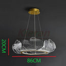 GobekUsa Lotus Leaf Acrylic LED Chandelier Pendant Light for Dining Room, Bedroom, Living Room