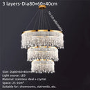 GobekUsa Crystal Waterfall Chandelier for Foyer Dining Room Hotel Home Decor