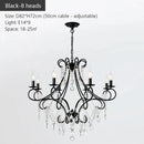 GobekUsa Iron Crystal Chandelier: Modern Industrial Luxury for Home Lighting
